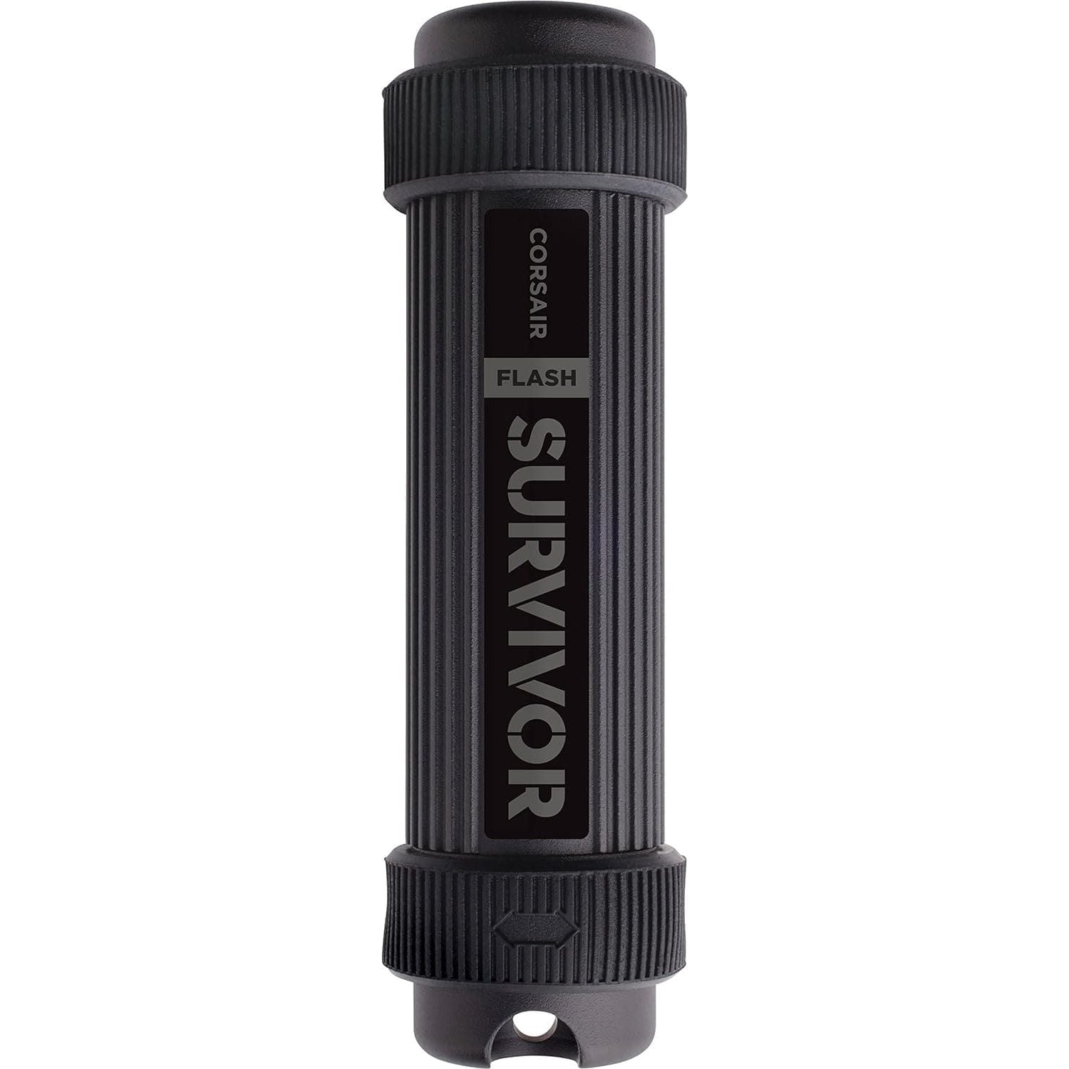 Buy Corsair,Corsair CMFSS3B-128GB Flash Survivor Stealth 200 m 128 GB USB 3 Rugged Design Water Proof Flash Drive - Black - Gadcet UK | UK | London | Scotland | Wales| Ireland | Near Me | Cheap | Pay In 3 | Computer Components